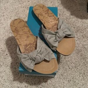 Blowfish Ginah Malibu Taupe Twill Sandals